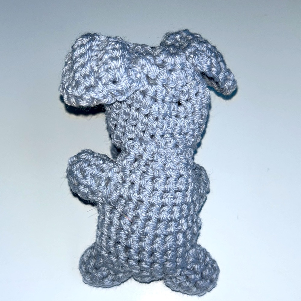 HAND CRAFTED Adorable Crocheted Stuffed Colorful Elephant Amigurumi Toy - Picture 5 of 5